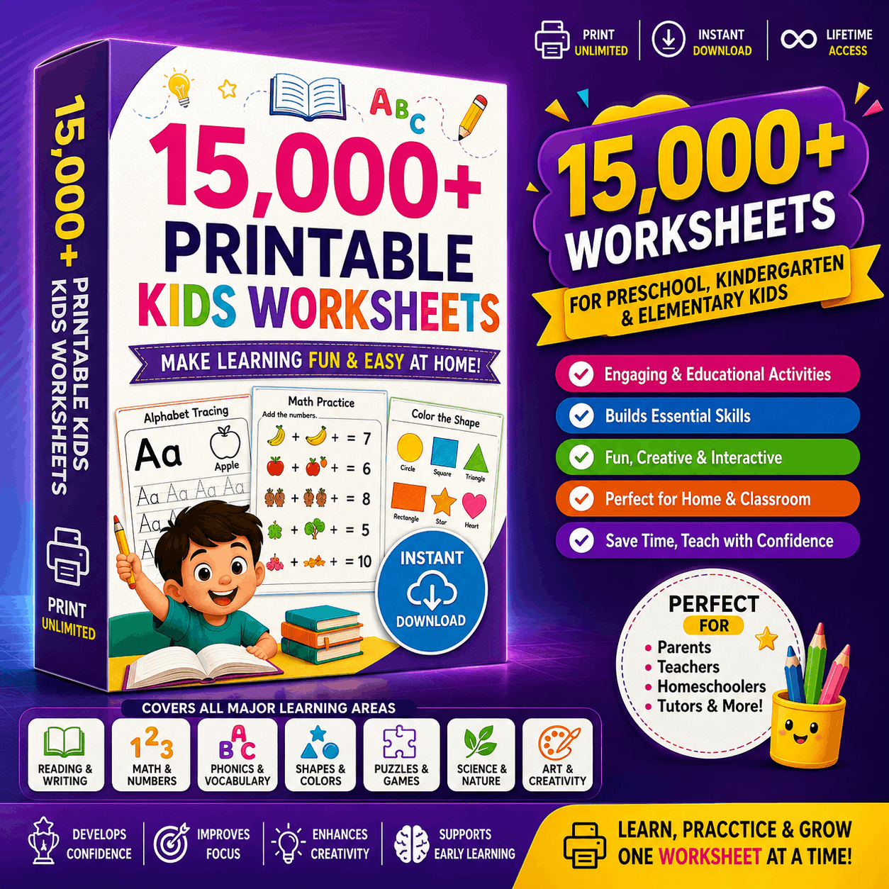 Pritable Kids Worksheets